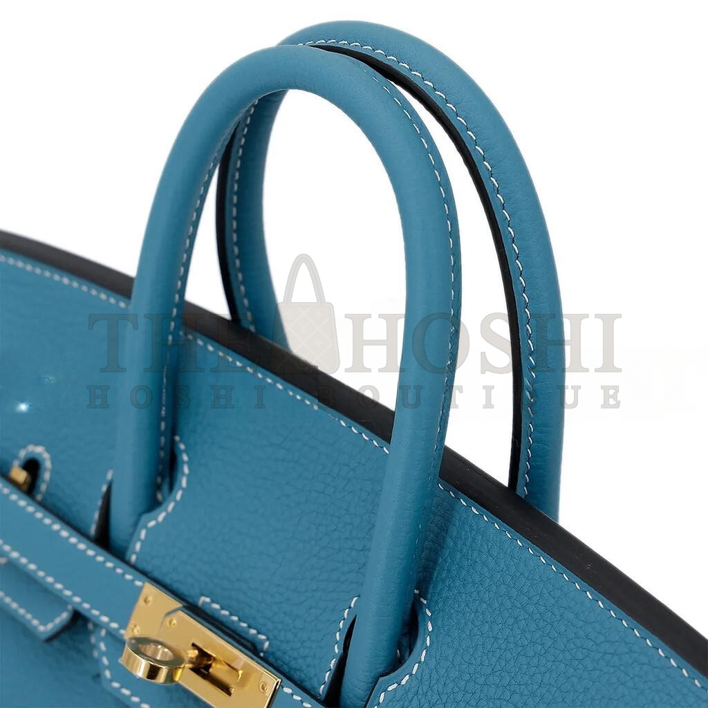 H**me5 BIRKIN 25 DENIM BLUE TOGO CALFSKIN GOLD BUTTON 10099469 (25*20*13cm) Master Quality